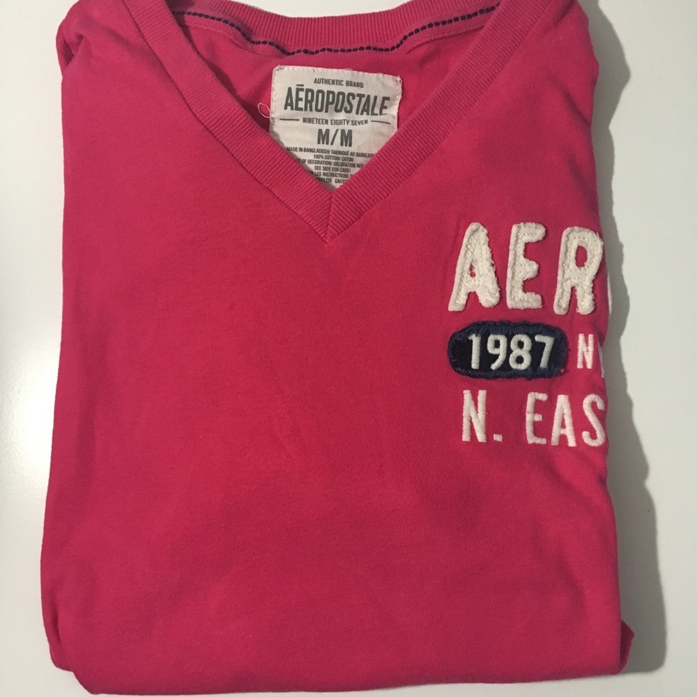 Pink Aeropostal v neck shirt